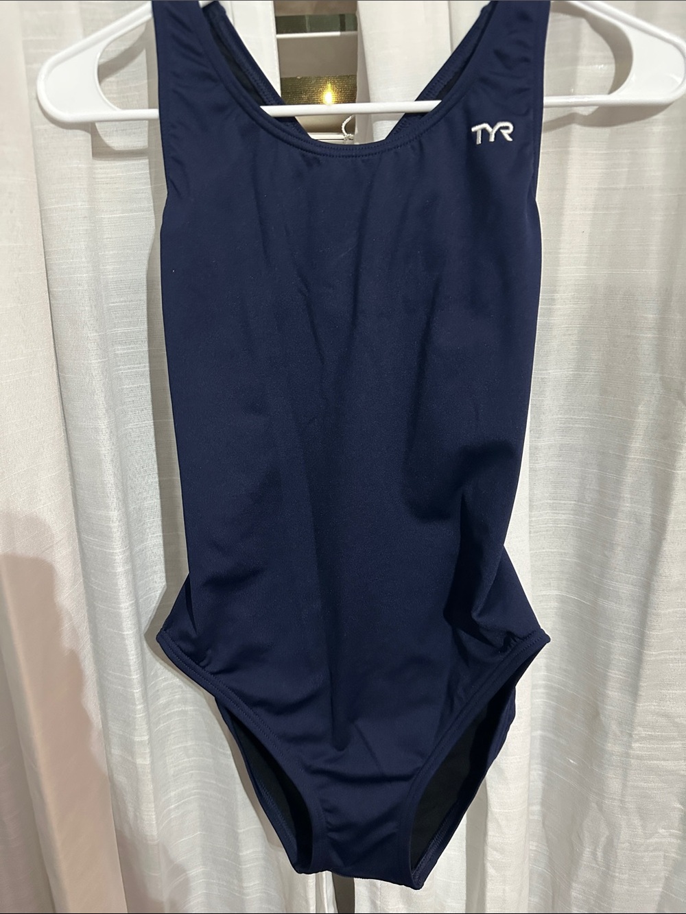 TYR Navy Girls' One-Piece Swimsuit